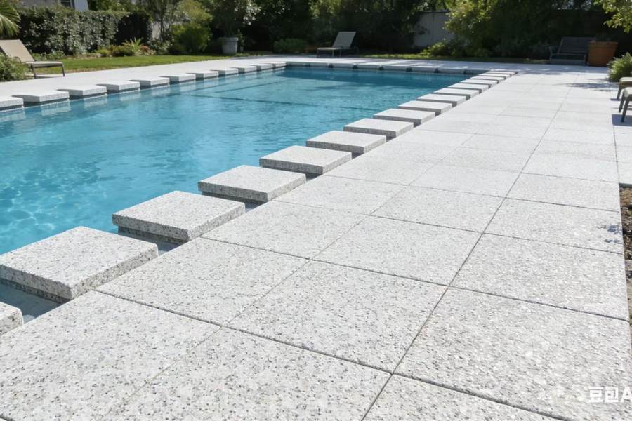 Granite pool surround